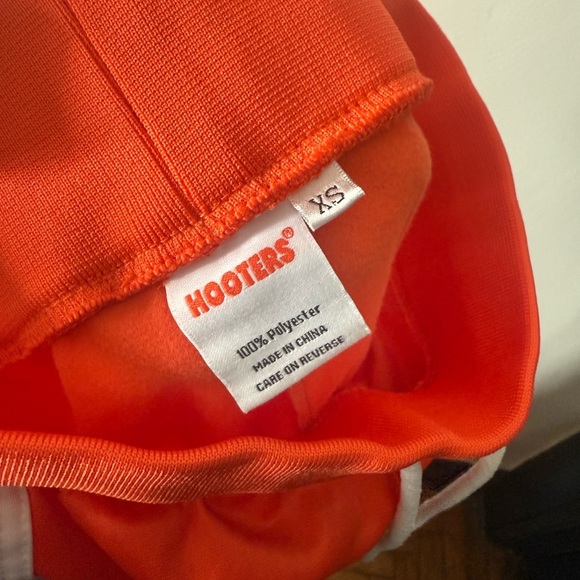 Authentic Hooters Pants XS Halloween Costume Orange Leggings Size XS - Picture 3 of 3